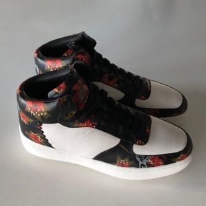 Coach x Gary Baseman Floral Hi Top Sneakers Sz 11